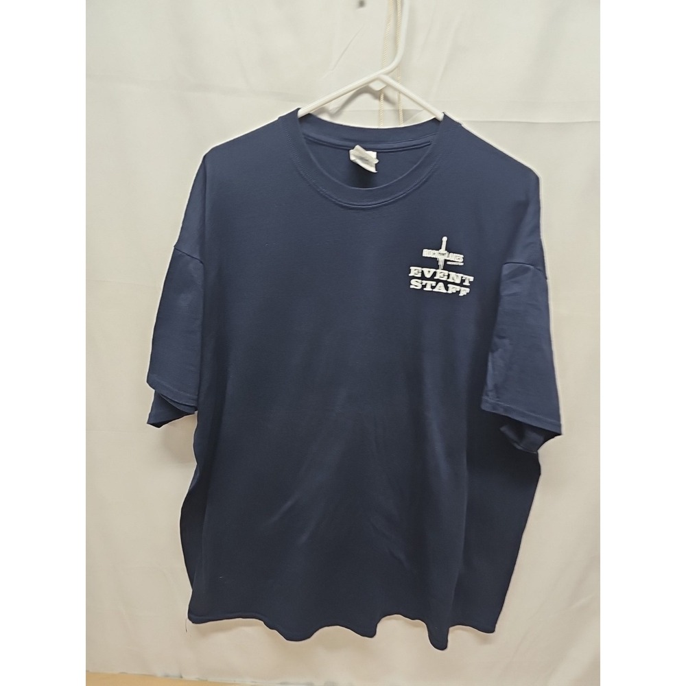 Rare Blue Vtg Billy Graham Evangelist Rock the Lakes Event Staff T Shirt Sz 2xl - Picture 2 of 12